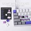 imageEPOMAKER Aula WIN68 HE Magnetic Keyboard with Adjustable Actuation Hall Effect Switches 65 Wired Compact Keyboard 8000 Hz Polling Rate HotSwappable BlackGreyWhiteBlue