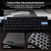 imageEPOMAKER Carbon60 QMKVIA Wireless Mechanical Keyboard 60 Compact Layout TriMode Bluetooth24GHzUSBC Carbon Fiber Design Hot Swappable Gateron LowProfile Brown SwitchGateron LowProfile Brown Switch