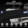 imageEPOMAKER Carbon60 QMKVIA Wireless Mechanical Keyboard 60 Compact Layout TriMode Bluetooth24GHzUSBC Carbon Fiber Design Hot Swappable Gateron LowProfile Brown SwitchGateron LowProfile Brown Switch