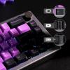 imageEPOMAKER EK68 65 Wireless Gaming Keyboard Hot Swappable Gasket Mechanical Keyboard with Metal Knob Bluetooth 5024Ghz WirelessUSBC Wired Custom Keyboard Black Purple Flamingo SwitchBlack Purple