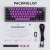 imageEPOMAKER EK68 65 Wireless Gaming Keyboard Hot Swappable Gasket Mechanical Keyboard with Metal Knob Bluetooth 5024Ghz WirelessUSBC Wired Custom Keyboard Black Purple Flamingo SwitchBlack Purple
