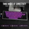 imageEPOMAKER EK68 65 Wireless Gaming Keyboard Hot Swappable Gasket Mechanical Keyboard with Metal Knob Bluetooth 5024Ghz WirelessUSBC Wired Custom Keyboard Black Purple Flamingo SwitchBlack Purple