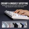 imageEPOMAKER Galaxy100 QMKVIA Wireless Gaming Keyboard Aluminum Shell Bluetooth24GhzUSBC PreLubed HotSwappable Linear Switches NKRO RGB Backlit Creamy White Marble White SwitchCreamy White