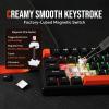 imageEPOMAKER HE68 Hall Effect Keyboard 8000hz Polling 001mm Adjustable Trigger 0125ms Latency Creamy Gasket Snap Key SOCD RGB Wired Magnetic Gaming Keyboard for MacPC WhiteBlack