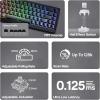 imageEPOMAKER HE68 Lite Hall Effect Gaming Keyboard 8k Polling ampamp 128K Scan Rate 0005mm Adjustable Trigger 0125ms Latency 5Layer SoundDampened Snap Key SOCD ARGB Wired Mac Software BlackBlack