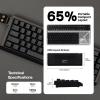imageEPOMAKER HE68 Lite Hall Effect Gaming Keyboard 8k Polling ampamp 128K Scan Rate 0005mm Adjustable Trigger 0125ms Latency 5Layer SoundDampened Snap Key SOCD ARGB Wired Mac Software BlackBlack