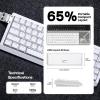 imageEPOMAKER HE68 Lite Hall Effect Gaming Keyboard 8k Polling ampamp 128K Scan Rate 0005mm Adjustable Trigger 0125ms Latency 5Layer SoundDampened Snap Key SOCD ARGB Wired Mac Software BlackWhite