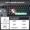imageEPOMAKER HE68 Lite Hall Effect Gaming Keyboard 8k Polling ampamp 128K Scan Rate 0005mm Adjustable Trigger 0125ms Latency 5Layer SoundDampened Snap Key SOCD ARGB Wired Mac Software BlackBlack