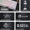 imageEPOMAKER HE68 Lite Hall Effect Gaming Keyboard 8k Polling ampamp 128K Scan Rate 0005mm Adjustable Trigger 0125ms Latency 5Layer SoundDampened Snap Key SOCD ARGB Wired Mac Software BlackWhite