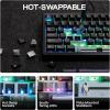 imageEPOMAKER HE80 Hall Effect Gaming Keyboard 8K Polling ampamp 32K Scan Creamy Gasket DKS SOCD HotSwappable RGB Backlit Wired Gaming Keyboard for PC ampamp Mac BlackBlack