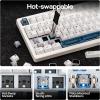 imageEPOMAKER HE80 Hall Effect Gaming Keyboard 8K Polling ampamp 32K Scan Creamy Gasket DKS SOCD HotSwappable RGB Backlit Wired Gaming Keyboard for PC ampamp Mac BlackWhite