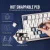 imageEPOMAKER P75 Wireless Aluminum Mechanical Keyboard Bluetooth 5024GHzUSBC Hot Swappable Custom Keyboard Gasket Structure RGB Backlit for PCTabletPSXbox Silver Wisteria Linear SwitchSilver