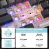 imageEPOMAKER TH108 Full Size Mechanical Keyboard Wireless Gaming Keyboard with 8000mAh Battery Creamy Gasket 108 Keys Hot Swap Custom Driver RGB Backlight BlueampampWhite Sea Salt SilentBlack