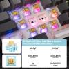 imageEPOMAKER TH108 Full Size Mechanical Keyboard Wireless Gaming Keyboard with 8000mAh Battery Creamy Gasket 108 Keys Hot Swap Custom Driver RGB Backlight BlueampampWhite Sea Salt SilentBlack