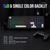 imageEPOMAKER TH99 TriMode Wireless Mechanical Keyboard with 8000mAh Battery Hot Swappable Custom RGB Gaming Keyboard with Numpad Gasket Creamy for PCMacOffice BlueampampWhite Sea Salt SilentBlack