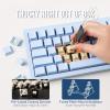 imageEPOMAKER Tide65 Upgraded QMKVIA Wireless Gaming Keyboard 65 Aluminum Mechanical Keyboard Programmable Creamy Keyboard with FR4 Plate Bluetooth24GhzUSBC RGB Backlit BlueBlue