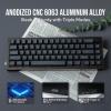 imageEPOMAKER Tide65 Upgraded QMKVIA Wireless Gaming Keyboard 65 Aluminum Mechanical Keyboard Programmable Creamy Keyboard with FR4 Plate Bluetooth24GhzUSBC RGB Backlit BlueBlack