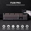 imageEPOMAKER X Aula F108 PRO Wireless Gaming Keyboard with Screen 8000mAh Battery 104 HotSwappable and Programmable Keys and Knob RGB Backlight for MacPCAndroid Black GradientBlack Gradient