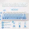 imageEPOMAKER x Aula F75 Gasket Mechanical Keyboard 75 Wireless Hot Swappable Gaming Keyboard with FiveLayer PaddingampampKnob Bluetooth24GHzUSBC RGB Light Blue LEOBOG Reaper SwitchBlue Gradient