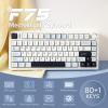 imageEPOMAKER x Aula F75 Gasket Mechanical Keyboard 75 Wireless Hot Swappable Gaming Keyboard with FiveLayer PaddingampampKnob Bluetooth24GHzUSBC RGB Light Blue LEOBOG Reaper SwitchLight Blue