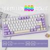 imageEPOMAKER x Aula F75 Gasket Mechanical Keyboard 75 Wireless Hot Swappable Gaming Keyboard with FiveLayer PaddingampampKnob Bluetooth24GHzUSBC RGB Light Blue LEOBOG Reaper SwitchPurple