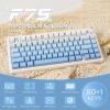 imageEPOMAKER x Aula F75 Gasket Mechanical Keyboard 75 Wireless Hot Swappable Gaming Keyboard with FiveLayer PaddingampampKnob Bluetooth24GHzUSBC RGB Light Blue LEOBOG Reaper SwitchBlue Gradient