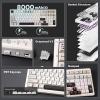 imageEPOMAKER x Aula F99 Wireless Mechanical Keyboard Hot Swappable Gasket Custom Gaming Keyboard with FiveLayer Padding Bluetooth24GHzUSBC 8000mAh Battery White Blue Reaper SwitchWhite Grey