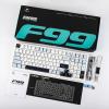 imageEPOMAKER x Aula F99 Wireless Mechanical Keyboard Hot Swappable Gasket Custom Gaming Keyboard with FiveLayer Padding Bluetooth24GHzUSBC 8000mAh Battery White Blue Reaper SwitchWhite Blue