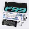 imageEPOMAKER x Aula F99 Wireless Mechanical Keyboard Hot Swappable Gasket Custom Gaming Keyboard with FiveLayer Padding Bluetooth24GHzUSBC 8000mAh Battery White Blue Reaper SwitchWhite Light Blue