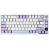 imageEPOMAKER Ajazz AK820 Pro 75 Wireless Mechanical Keyboard with TFT Smart DisplayampampKnob GasketMounted Gaming Keyboard Bluetooth24GHzUSBC Wired Purple Gift SwitchWhite Purple