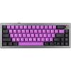 imageEPOMAKER EK68 65 Wireless Gaming Keyboard Hot Swappable Gasket Mechanical Keyboard with Metal Knob Bluetooth 5024Ghz WirelessUSBC Wired Custom Keyboard Black Purple Flamingo SwitchBlack Purple