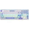 imageEPOMAKER TH99 TriMode Wireless Mechanical Keyboard with 8000mAh Battery Hot Swappable Custom RGB Gaming Keyboard with Numpad Gasket Creamy for PCMacOffice BlueampampWhite Sea Salt SilentBlueWhite