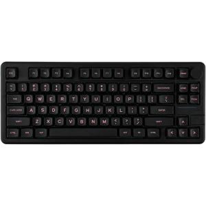 imageEPOMAKER Galaxy70 Wireless Gaming Keyboard 75 Aluminium Mechanical Keyboard Bluetooth 5024GHzUSBC Wired Programmable Hot Swappable for PCMacOfficeGaming Blue Petal SwitchBlack