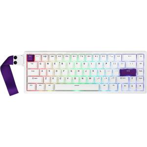 imageEPOMAKER HE68 Hall Effect Keyboard 8000hz Polling 001mm Adjustable Trigger 0125ms Latency Creamy Gasket Snap Key SOCD RGB Wired Magnetic Gaming Keyboard for MacPC WhiteWhite