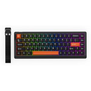 imageEPOMAKER HE68 Lite Hall Effect Gaming Keyboard 8k Polling ampamp 128K Scan Rate 0005mm Adjustable Trigger 0125ms Latency 5Layer SoundDampened Snap Key SOCD ARGB Wired Mac Software BlackBlack Red
