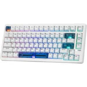 imageEPOMAKER HE80 Hall Effect Gaming Keyboard 8K Polling ampamp 32K Scan Creamy Gasket DKS SOCD HotSwappable RGB Backlit Wired Gaming Keyboard for PC ampamp Mac BlackWhite