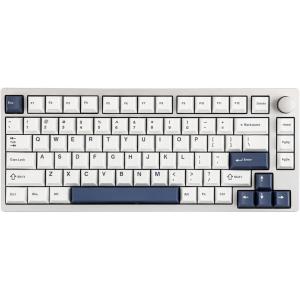 imageEPOMAKER P75 Wireless Aluminum Mechanical Keyboard Bluetooth 5024GHzUSBC Hot Swappable Custom Keyboard Gasket Structure RGB Backlit for PCTabletPSXbox Silver Wisteria Linear SwitchSilver