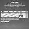 imageEPOMAKER AegisSil Keycap Set Silicone Material Cherry Profile 113 Keys 657596Full Size Custom Keyboard Keycaps Set for Cherry MX Kailh Outemu Gateron Mechanical Gaming Keyboard WhiteWhite