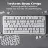 imageEPOMAKER AegisSil Keycap Set Silicone Material Cherry Profile 113 Keys 657596Full Size Custom Keyboard Keycaps Set for Cherry MX Kailh Outemu Gateron Mechanical Gaming Keyboard WhiteWhite