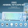 imageEPOMAKER AegisSil Keycap Set Silicone Material Cherry Profile 113 Keys 657596Full Size Custom Keyboard Keycaps Set for Cherry MX Kailh Outemu Gateron Mechanical Gaming Keyboard WhiteBlue
