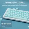 imageEPOMAKER AegisSil Keycap Set Silicone Material Cherry Profile 113 Keys 657596Full Size Custom Keyboard Keycaps Set for Cherry MX Kailh Outemu Gateron Mechanical Gaming Keyboard WhiteBlue