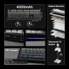 imageEPOMAKER Aula F108 Wireless Gaming Keyboard Full Size Mechanical Keyboard with 4000mAh Battery 108 HotSwappable and Programmable Keys RGB Backlight for MacPCAndroid BlueampampWhiteampampBlackBlack Gradient