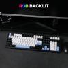 imageEPOMAKER Aula F108 Wireless Gaming Keyboard Full Size Mechanical Keyboard with 4000mAh Battery 108 HotSwappable and Programmable Keys RGB Backlight for MacPCAndroid BlueampampWhiteampampBlackBlueWhiteBlack