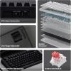 imageEPOMAKER Aula F75Wired 75 Gaming Keyboard with Knob Shine Through ABS Keycap Gasket Structure Programmable Hot Swappable Creamy Mechanical Keyboard for GamesOffice WhiteBlack