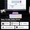 imageEPOMAKER Aula Hero 68 HE Wired Magnetic Gaming Keyboard 001mm Adjustable Actuation Rapid Hall Effect Switch 8kHz Polling 5Layer Sound Dampening RGB Box ampamp Backlight PurpleWhite Topographic