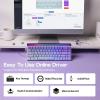 imageEPOMAKER Aula Hero 68 HE Wired Magnetic Gaming Keyboard 001mm Adjustable Actuation Rapid Hall Effect Switch 8kHz Polling 5Layer Sound Dampening RGB Box ampamp Backlight PurplePurple