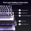 imageEPOMAKER Aula Hero 68 HE Wired Magnetic Gaming Keyboard 001mm Adjustable Actuation Rapid Hall Effect Switch 8kHz Polling 5Layer Sound Dampening RGB Box ampamp Backlight PurpleWhite Topographic