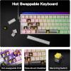 imageEPOMAKER Aula Hero 68 HE Wired Magnetic Gaming Keyboard 001mm Adjustable Actuation Rapid Hall Effect Switch 8kHz Polling 5Layer Sound Dampening RGB Box ampamp Backlight PurpleWhite Topographic