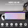 imageEPOMAKER Aula Hero 68 HE Wired Magnetic Gaming Keyboard 001mm Adjustable Actuation Rapid Hall Effect Switch 8kHz Polling 5Layer Sound Dampening RGB Box ampamp Backlight PurpleWhite Lighthouse