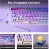 imageEPOMAKER Aula Hero 68 HE Wired Magnetic Gaming Keyboard 001mm Adjustable Actuation Rapid Hall Effect Switch 8kHz Polling 5Layer Sound Dampening RGB Box ampamp Backlight PurplePurple
